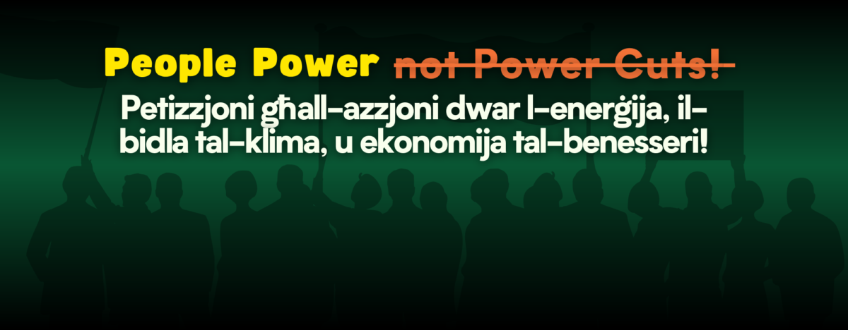 Sign the petition with our demands on electricity